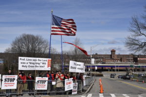 Blasphemous Professor Protested at Jesuit-run Catholic College