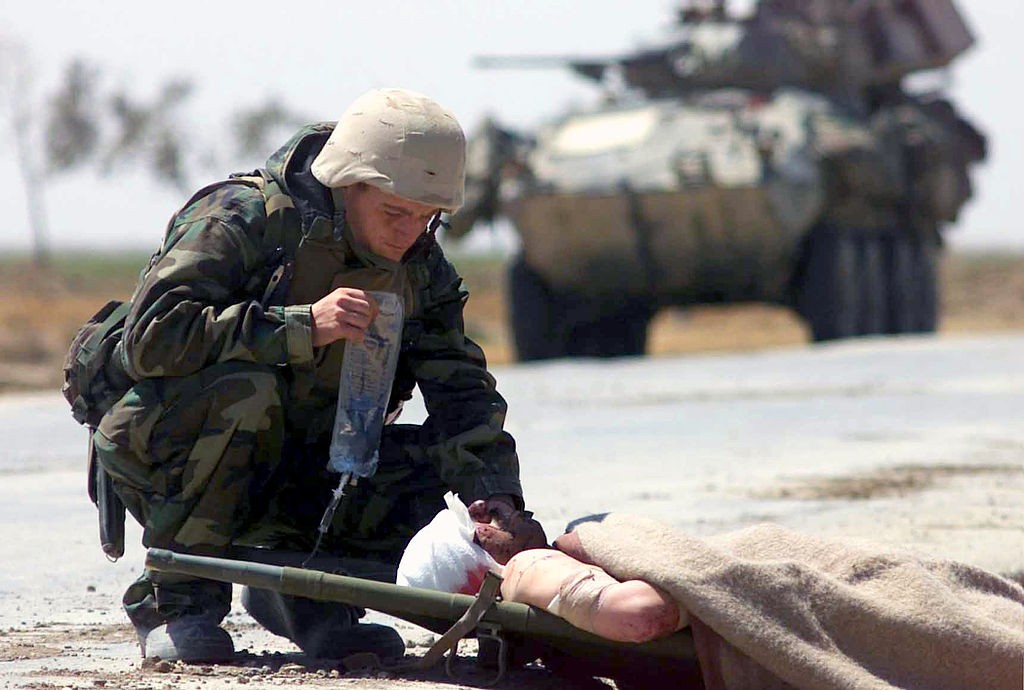 Wounded soldier Iraq