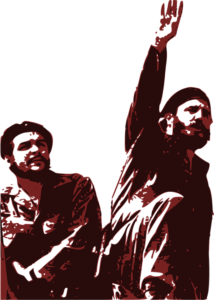 Fidel Castro and Che Guevara red communist guerillas