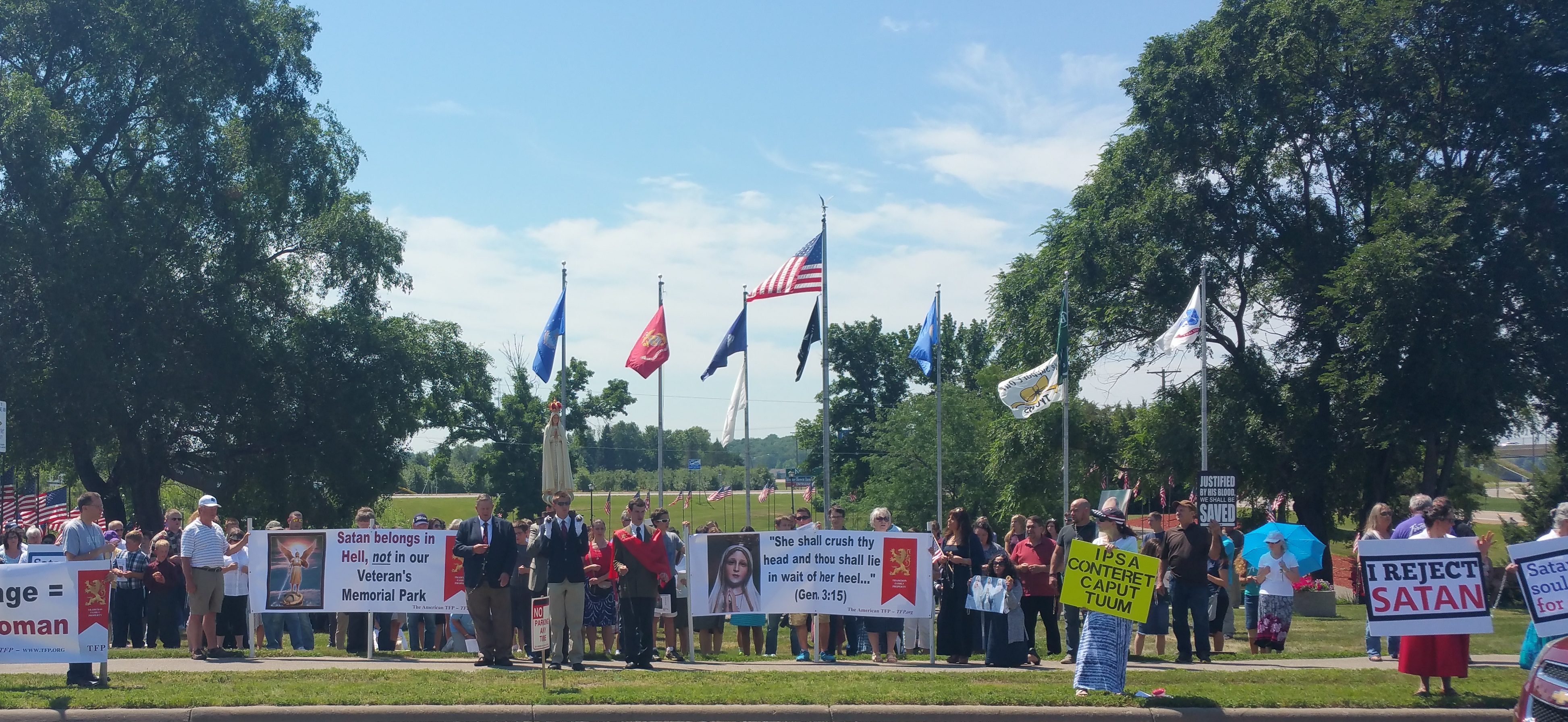 Return to Order Catholics Reject Satan Monument in Belle Plaine, Minnesota 7