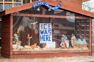 Why Do They so Mistreat Our Lord with this Anti-ICE Nativity Scene?