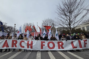 Marching for an America Where God's Law and Human Life Are Respected and Loved