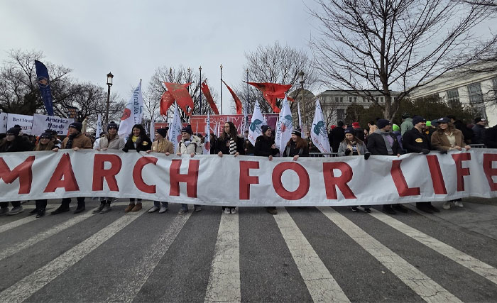 Marching for an America Where God's Law and Human Life Are Respected and Loved