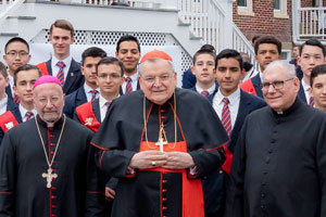 Cardinal Burke Blesses New School Building at St. Louis de Montfort Academy