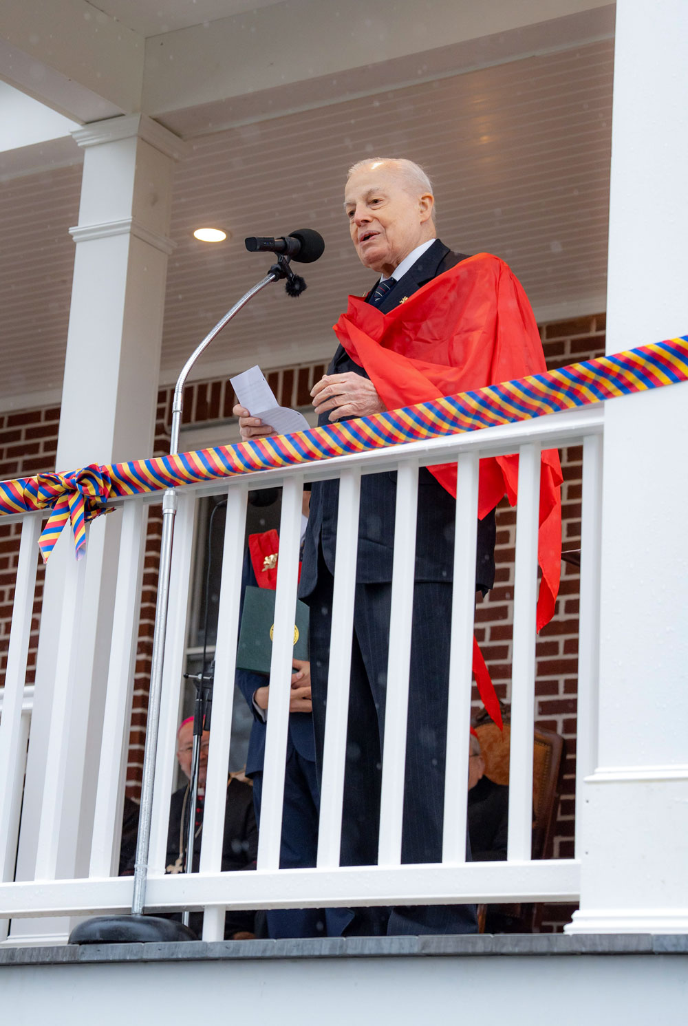 Cardinal Burke Blesses New School Building at St. Louis de Montfort Academy