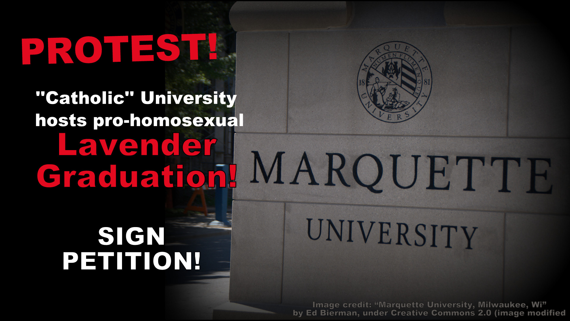 protest-marquette-university-pro-homosexual-lavender-graduation