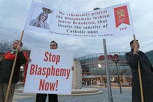 Protesters Mobilize Against Box Office Failure Benedetta