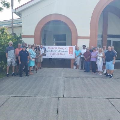 Prayer Warriors Bring the Infant Jesus to the Public