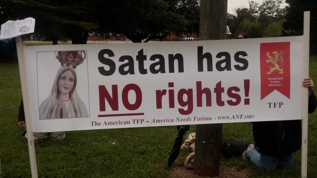 Pushing Back Against Satan at a Virginia School