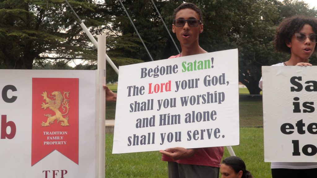 Pushing Back Against Satan at a Virginia School