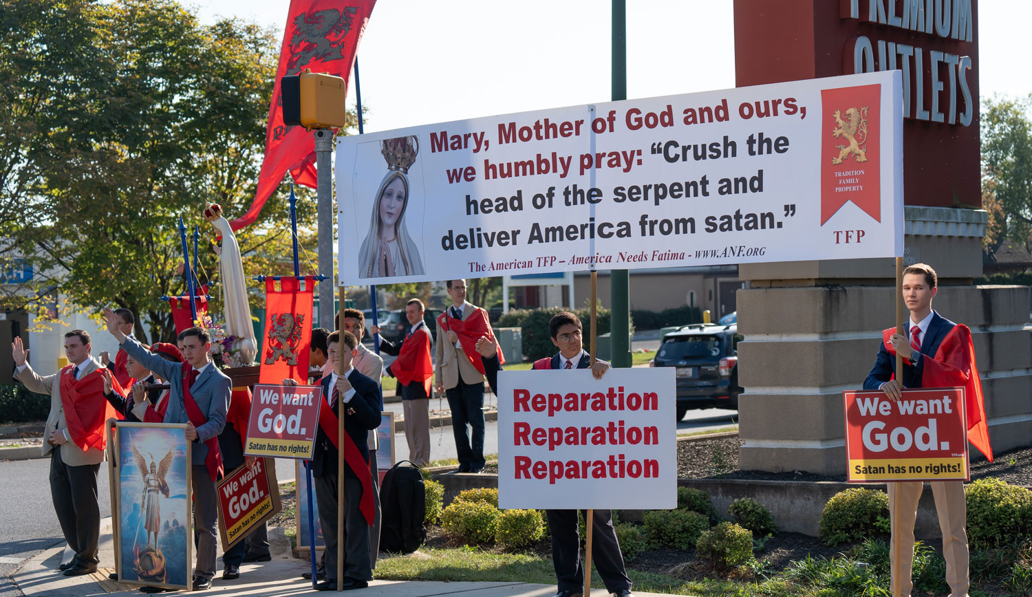 High School Students Protest a Satanic Circus in Maryland